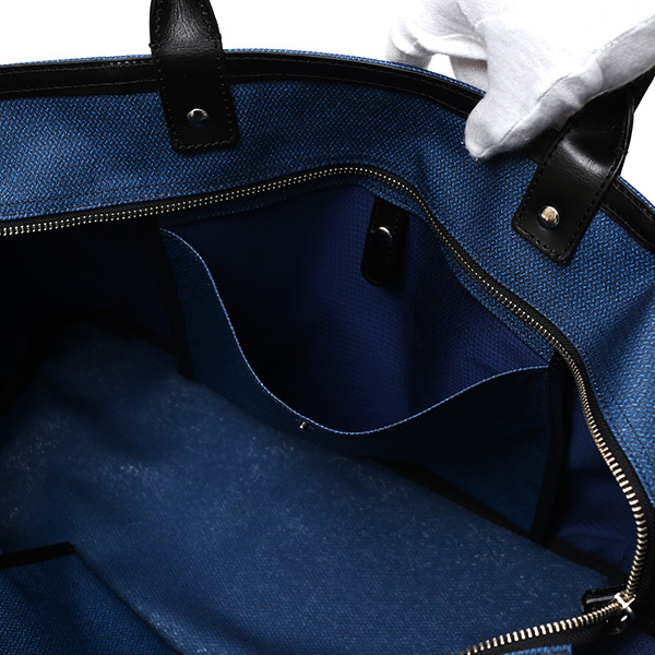  トートバッグ メンズ ビジネスバッグ ブルー ネイビー 青色 本革 レザー 日本製 鞄 通勤 カバン フランコ スパダ(Franco Spada)