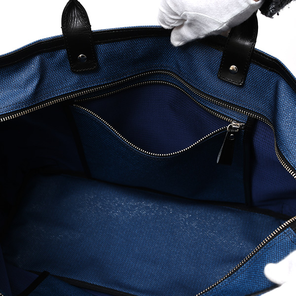  トートバッグ メンズ ビジネスバッグ ブルー ネイビー 青色 本革 レザー 日本製 鞄 通勤 カバン フランコ スパダ(Franco Spada)