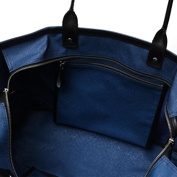  トートバッグ メンズ ビジネスバッグ ブルー ネイビー 青色 本革 レザー 日本製 鞄 通勤 カバン フランコ スパダ(Franco Spada)