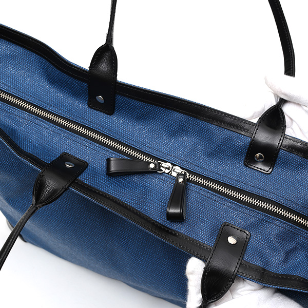  トートバッグ メンズ ビジネスバッグ ブルー ネイビー 青色 本革 レザー 日本製 鞄 通勤 カバン フランコ スパダ(Franco Spada)