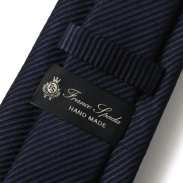  ネクタイ 無地 ブルー ネイビー 青色 日本製 シルク100% 結婚式 プレゼント フォーマル Franco Spada(フランコ スパダ)