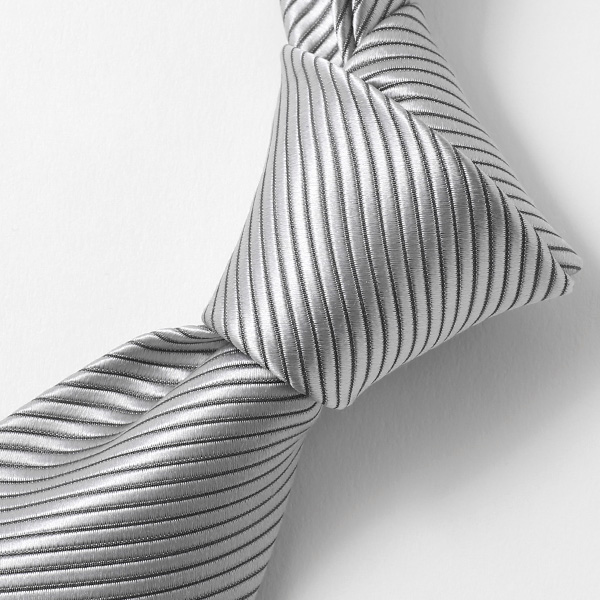  ネクタイ 無地 シルバー 銀色 日本製 シルク100% 結婚式 プレゼント フォーマル Franco Spada(フランコ スパダ)