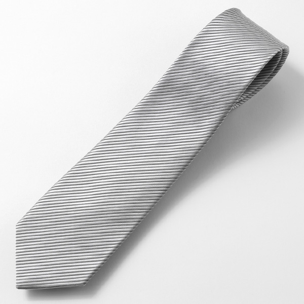  ネクタイ 無地 シルバー 銀色 日本製 シルク100% 結婚式 プレゼント フォーマル Franco Spada(フランコ スパダ)