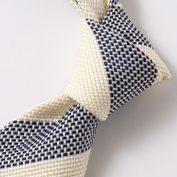  ネクタイ ストライプ ホワイト 白色 日本製 シルク100% 結婚式 プレゼント フォーマル Franco Spada(フランコ スパダ)