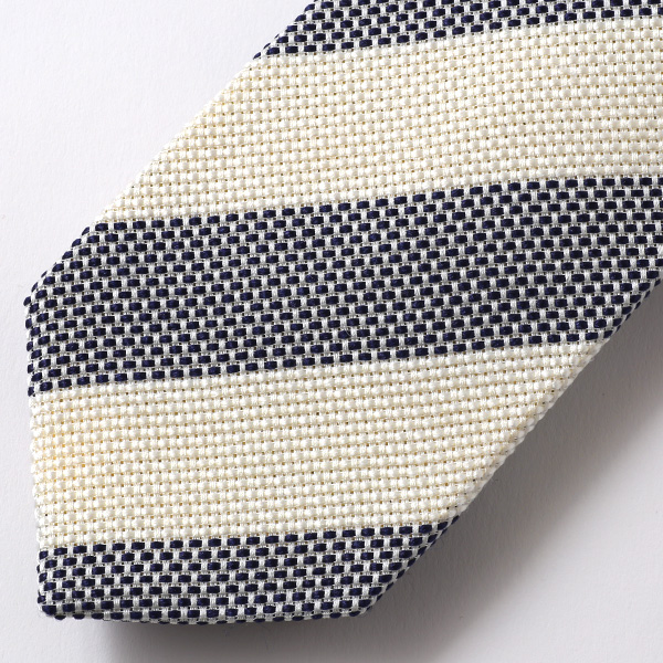  ネクタイ ストライプ ホワイト 白色 日本製 シルク100% 結婚式 プレゼント フォーマル Franco Spada(フランコ スパダ)