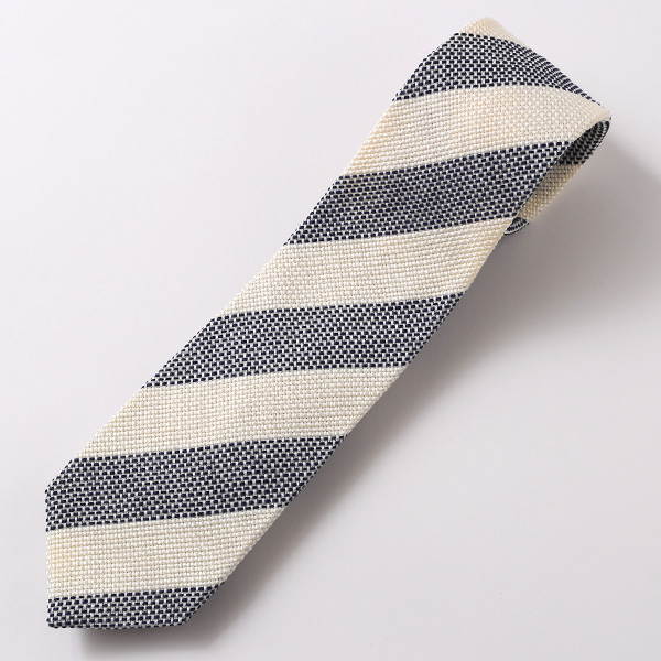  ネクタイ ストライプ ホワイト 白色 日本製 シルク100% 結婚式 プレゼント フォーマル Franco Spada(フランコ スパダ)