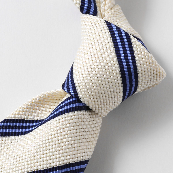  ネクタイ ストライプ ホワイト 白色 日本製 シルク100% 結婚式 プレゼント フォーマル Franco Spada(フランコ スパダ)