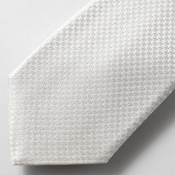  ネクタイ 無地 ホワイト 白色 日本製 シルク100% 結婚式 プレゼント フォーマル Franco Spada(フランコ スパダ)