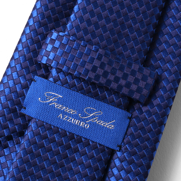  ネクタイ 無地 ブルー ネイビー 青色 日本製 シルク100% 結婚式 プレゼント フォーマル Franco Spada(フランコ スパダ)