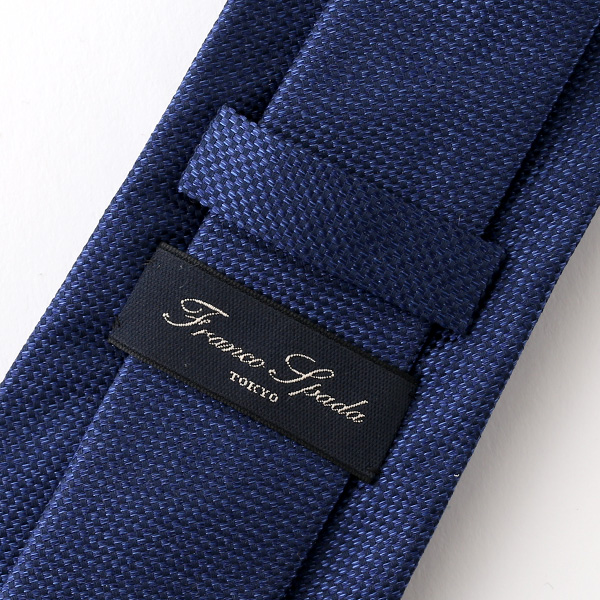  ネクタイ 無地 ブルー ネイビー 青色 日本製 シルク100% 結婚式 プレゼント フォーマル Franco Spada(フランコ スパダ)