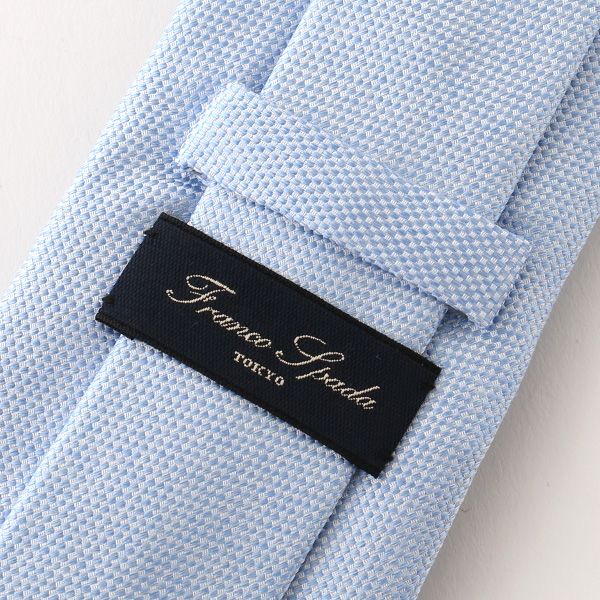  ネクタイ 無地 ブルー ネイビー 青色 日本製 シルク100% 結婚式 プレゼント フォーマル Franco Spada(フランコ スパダ)