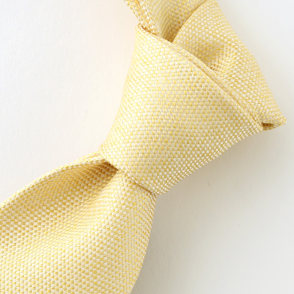  ネクタイ 無地 イエロー 黄色 日本製 シルク100% 結婚式 プレゼント フォーマル Franco Spada(フランコ スパダ)