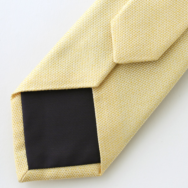  ネクタイ 無地 イエロー 黄色 日本製 シルク100% 結婚式 プレゼント フォーマル Franco Spada(フランコ スパダ)