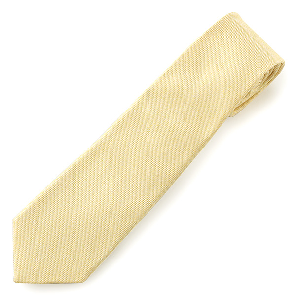  ネクタイ 無地 イエロー 黄色 日本製 シルク100% 結婚式 プレゼント フォーマル Franco Spada(フランコ スパダ)