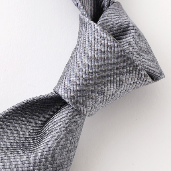  ネクタイ 無地 グレー グレイ 灰色 日本製 シルク100% 結婚式 プレゼント フォーマル Franco Spada(フランコ スパダ)