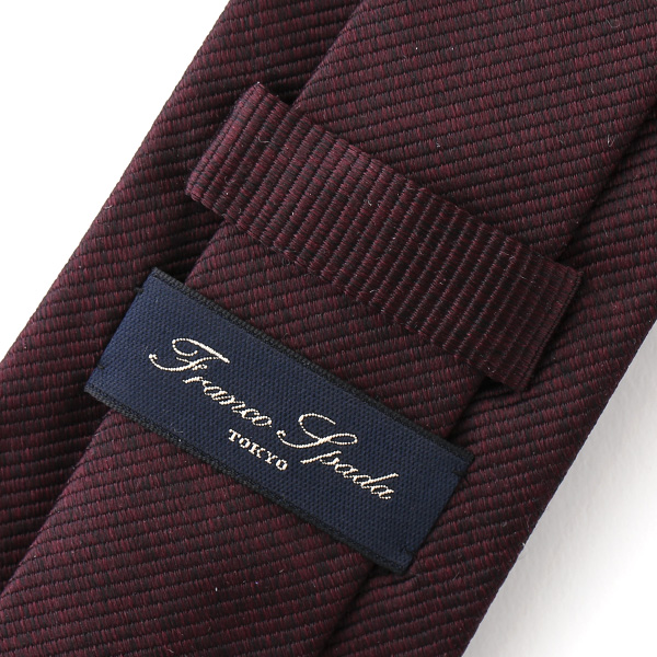  ネクタイ 無地 ワイン レッド ワイン 赤色 日本製 シルク100% 結婚式 プレゼント フォーマル Franco Spada(フランコ スパダ)
