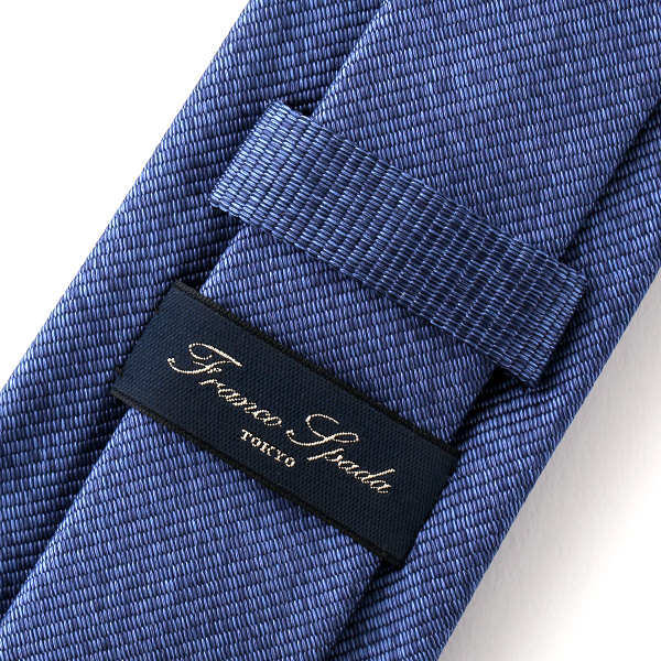 ネクタイ 無地 ブルー ネイビー 青色 日本製 シルク100% 結婚式 プレゼント フォーマル Franco Spada(フランコ スパダ)