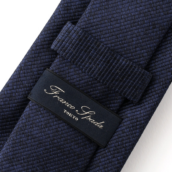 ネクタイ 無地 ブルー ネイビー 青色 日本製 シルク100% 結婚式 プレゼント フォーマル Franco Spada(フランコ スパダ)