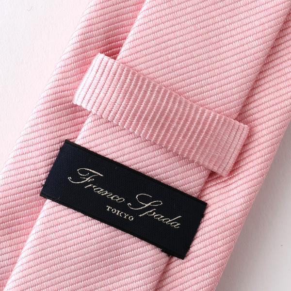  ネクタイ 無地 ピンク 桃色 日本製 シルク100% 結婚式 プレゼント フォーマル Franco Spada(フランコ スパダ)