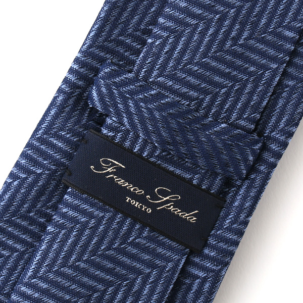  ネクタイ 無地 ブルー ネイビー 青色 日本製 シルク100% 結婚式 プレゼント フォーマル Franco Spada(フランコ スパダ)