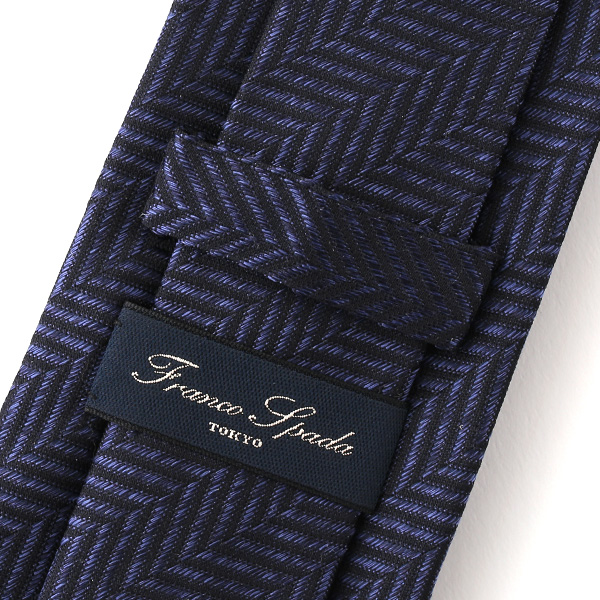  ネクタイ 無地 ブルー ネイビー 青色 日本製 シルク100% 結婚式 プレゼント フォーマル Franco Spada(フランコ スパダ)