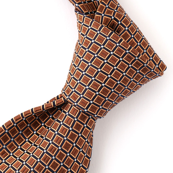  ネクタイ 無地 ブラウン 茶 茶色 日本製 シルク100% 結婚式 プレゼント フォーマル Franco Spada(フランコ スパダ)