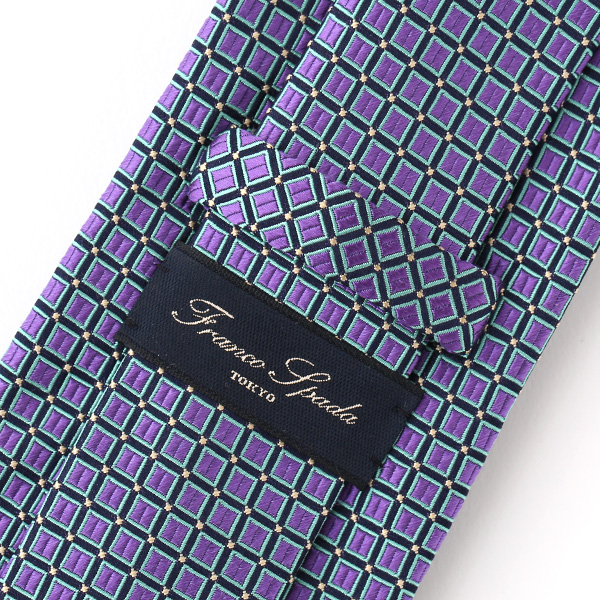  ネクタイ 無地 ブルー ネイビー 青色 日本製 シルク100% 結婚式 プレゼント フォーマル Franco Spada(フランコ スパダ)