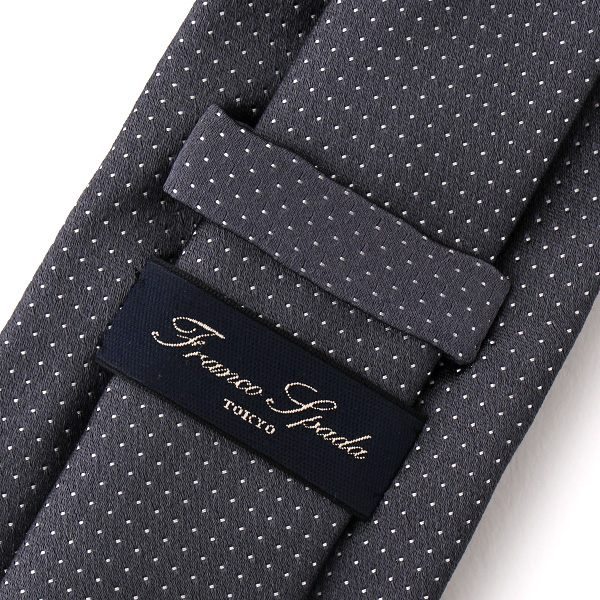  ネクタイ 無地 グレー グレイ 灰色 日本製 シルク100% 結婚式 プレゼント フォーマル Franco Spada(フランコ スパダ)