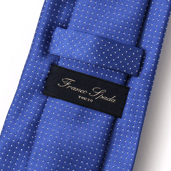  ネクタイ 無地 ブルー ネイビー 青色 日本製 シルク100% 結婚式 プレゼント フォーマル Franco Spada(フランコ スパダ)