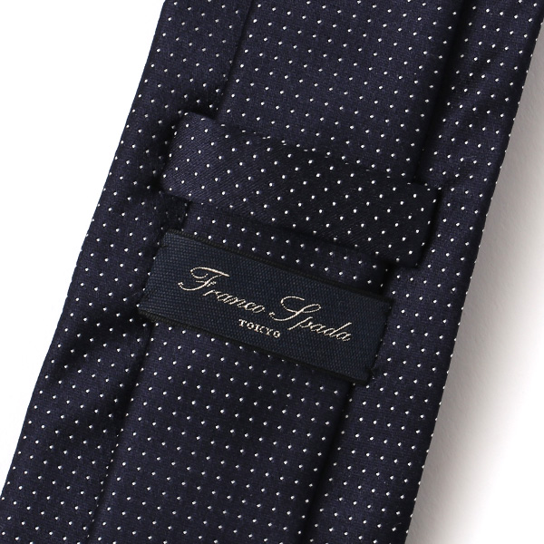  ネクタイ 無地 ブルー ネイビー 青色 日本製 シルク100% 結婚式 プレゼント フォーマル Franco Spada(フランコ スパダ)