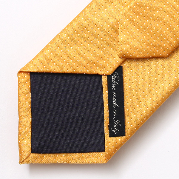  ネクタイ 無地 イエロー 黄色 日本製 シルク100% 結婚式 プレゼント フォーマル Franco Spada(フランコ スパダ)