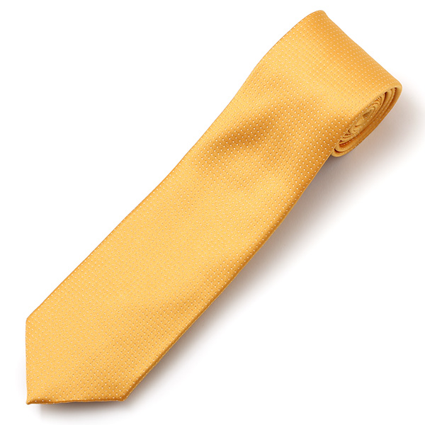  ネクタイ 無地 イエロー 黄色 日本製 シルク100% 結婚式 プレゼント フォーマル Franco Spada(フランコ スパダ)