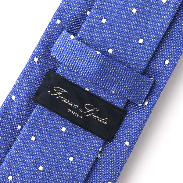 ネクタイ 無地 ブルー ネイビー 青色 日本製 シルク100% 結婚式 プレゼント フォーマル Franco Spada(フランコ スパダ)
