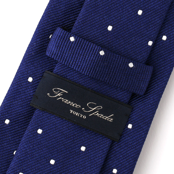  ネクタイ 無地 ブルー ネイビー 青色 日本製 シルク100% 結婚式 プレゼント フォーマル Franco Spada(フランコ スパダ)