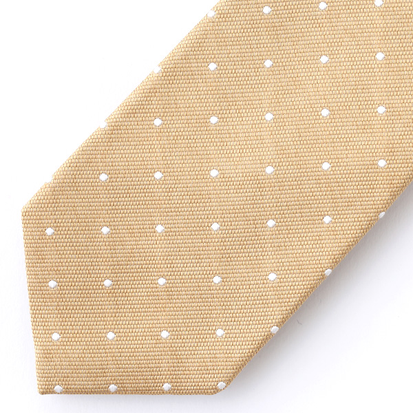  ネクタイ 無地 イエロー 黄色 日本製 シルク100% 結婚式 プレゼント フォーマル Franco Spada(フランコ スパダ)