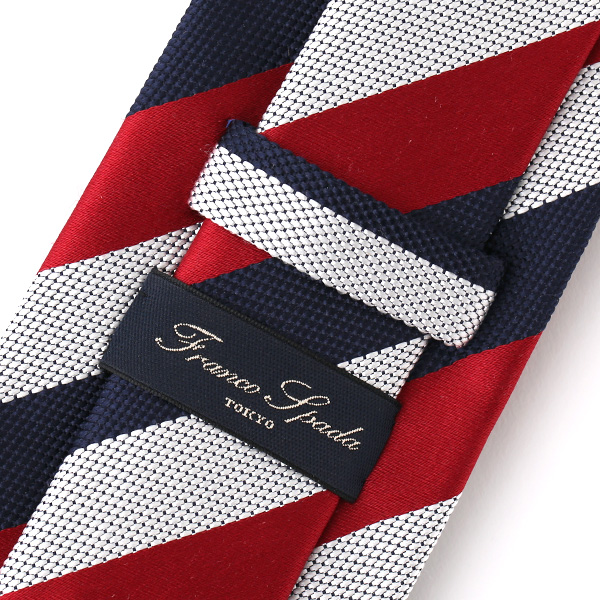  ネクタイ 無地 レッド ワイン 赤色 日本製 シルク100% 結婚式 プレゼント フォーマル Franco Spada(フランコ スパダ)