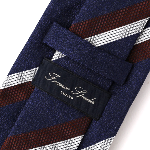  ネクタイ 無地 ブラウン 茶 茶色 日本製 シルク100% 結婚式 プレゼント フォーマル Franco Spada(フランコ スパダ)