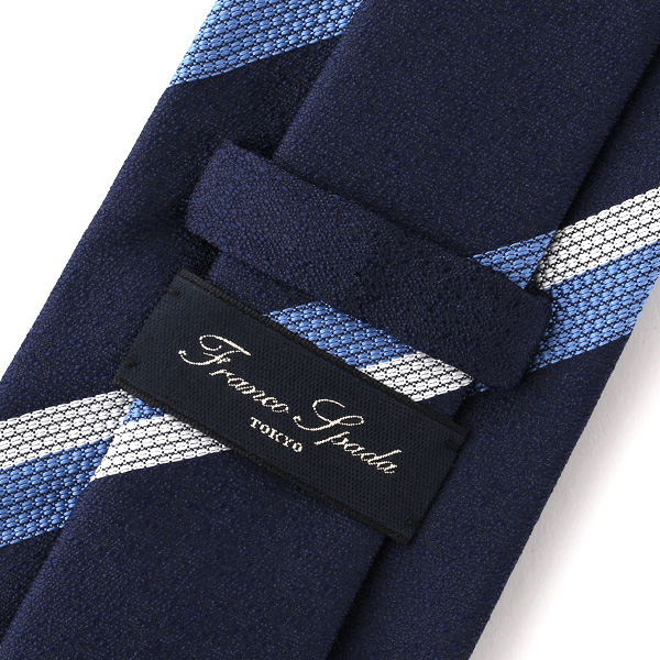  ネクタイ 無地 ブルー ネイビー 青色 日本製 シルク100% 結婚式 プレゼント フォーマル Franco Spada(フランコ スパダ)