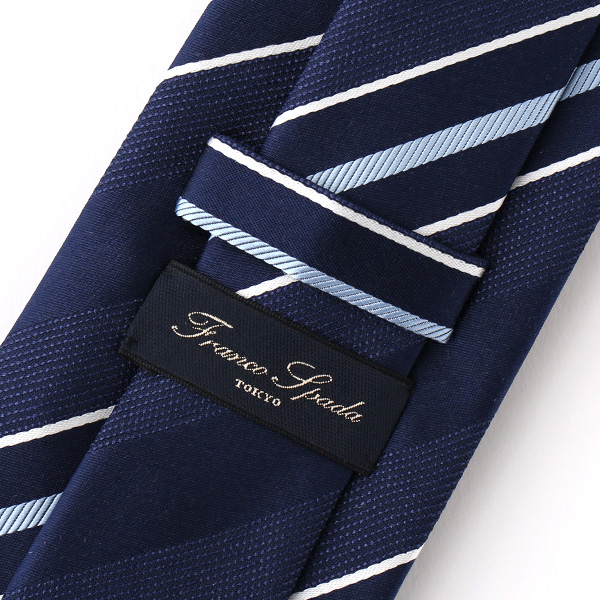  ネクタイ 無地 ブルー ネイビー 青色 日本製 シルク100% 結婚式 プレゼント フォーマル Franco Spada(フランコ スパダ)