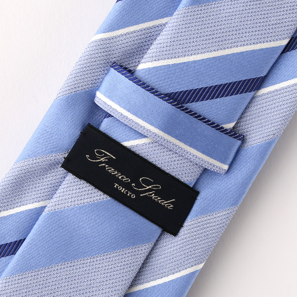 ネクタイ 無地 ブルー ネイビー 青色 日本製 シルク100% 結婚式 プレゼント フォーマル Franco Spada(フランコ スパダ)