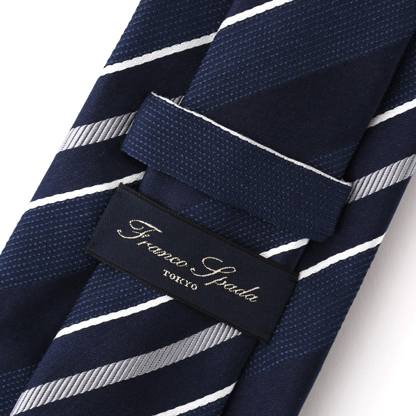  ネクタイ 無地 ブルー ネイビー 青色 日本製 シルク100% 結婚式 プレゼント フォーマル Franco Spada(フランコ スパダ)