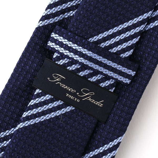  ネクタイ 無地 ブルー ネイビー 青色 日本製 シルク100% 結婚式 プレゼント フォーマル Franco Spada(フランコ スパダ)