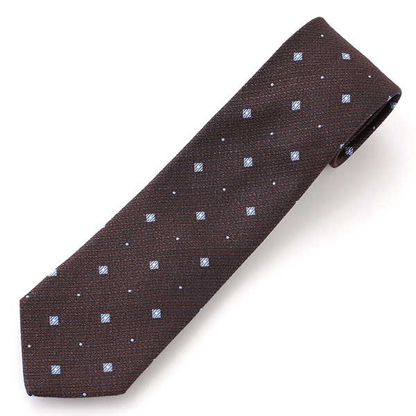  ネクタイ 無地 ブラウン 茶 茶色 日本製 シルク100% 結婚式 プレゼント フォーマル Franco Spada(フランコ スパダ)