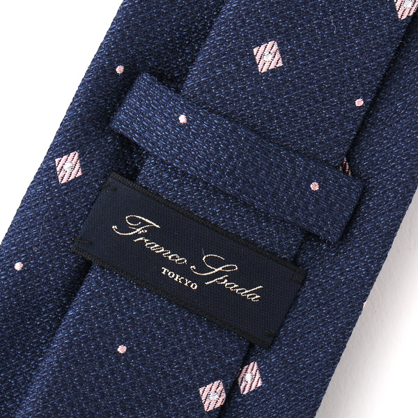  ネクタイ 無地 ブルー ネイビー 青色 日本製 シルク100% 結婚式 プレゼント フォーマル Franco Spada(フランコ スパダ)