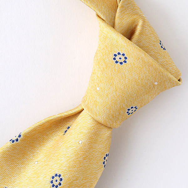  ネクタイ 無地 イエロー 黄色 日本製 シルク100% 結婚式 プレゼント フォーマル Franco Spada(フランコ スパダ)