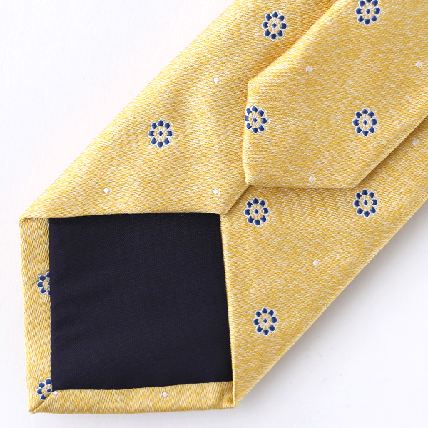  ネクタイ 無地 イエロー 黄色 日本製 シルク100% 結婚式 プレゼント フォーマル Franco Spada(フランコ スパダ)