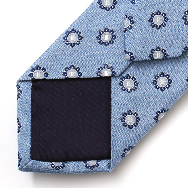  ネクタイ 無地 ブルー ネイビー 青色 日本製 シルク100% 結婚式 プレゼント フォーマル Franco Spada(フランコ スパダ)