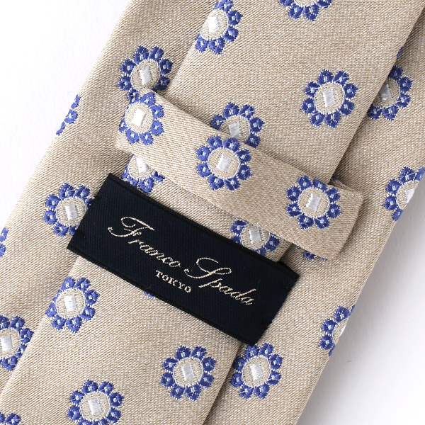  ネクタイ 無地 ベージュ 肌色 日本製 シルク100% 結婚式 プレゼント フォーマル Franco Spada(フランコ スパダ)