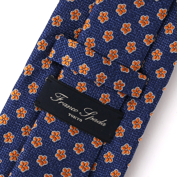  ネクタイ 無地 ブルー ネイビー 青色 日本製 シルク100% 結婚式 プレゼント フォーマル Franco Spada(フランコ スパダ)