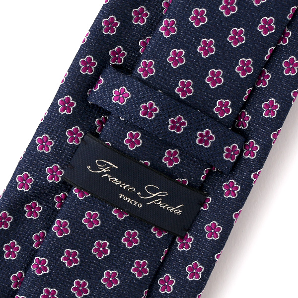  ネクタイ 無地 パープル 紫色 日本製 シルク100% 結婚式 プレゼント フォーマル Franco Spada(フランコ スパダ)